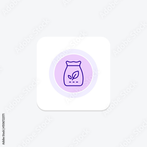 Organic Feed Bag, vector, pixel perfect, illustrator file