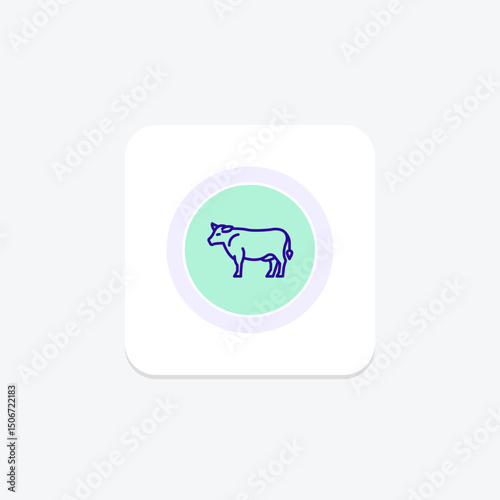 Grass-fed Cow, vector, pixel perfect, illustrator file