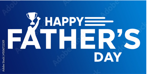 Modern Flat Design Graphic for Father’s Day Wishes