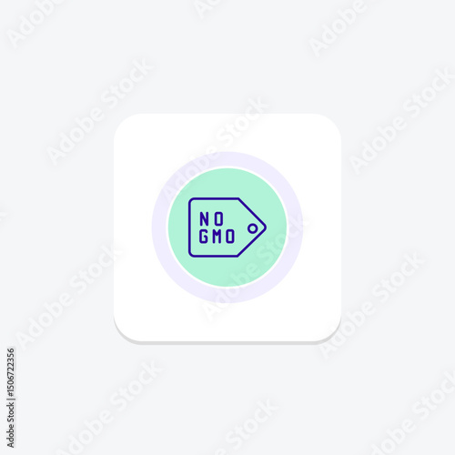 No Gmo Tag, vector, pixel perfect, illustrator file