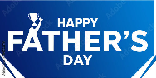 Modern Flat Design Graphic for Father’s Day Wishes