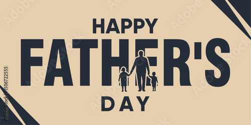 Modern Flat Design Graphic for Father’s Day Wishes