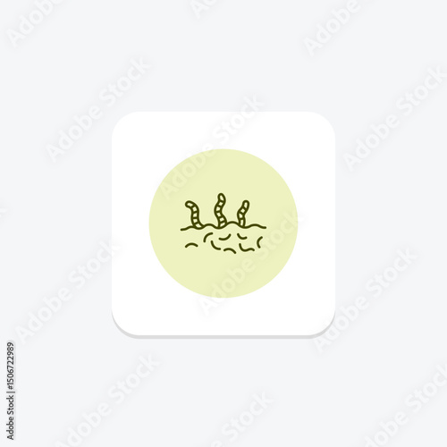 Soil With Worms, vector, pixel perfect, illustrator file