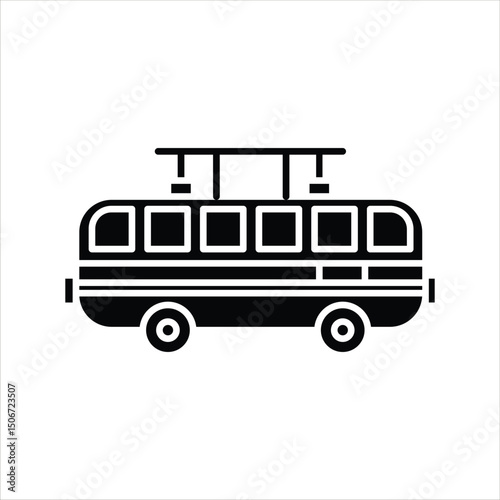 Silhouette Train Icon