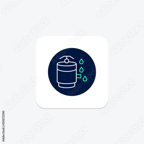Rain Barrel Setup, vector, pixel perfect, illustrator file