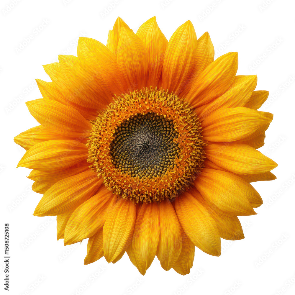 Fototapeta premium Vibrant Yellow Sunflower Close-Up A Stunning Floral Image