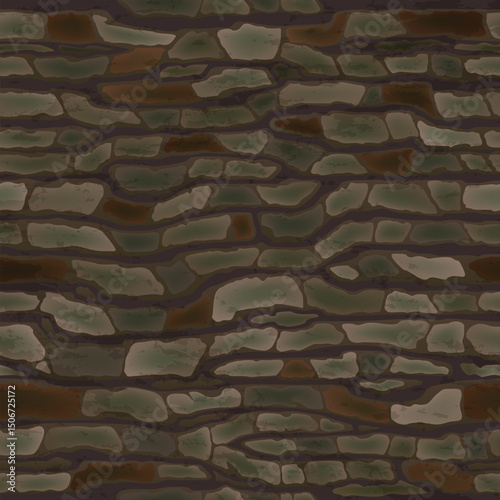 Rough Stone Wall Pattern