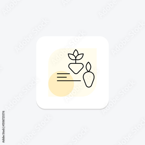 Farm To Table Icon, vector, pixel perfect, illustrator file