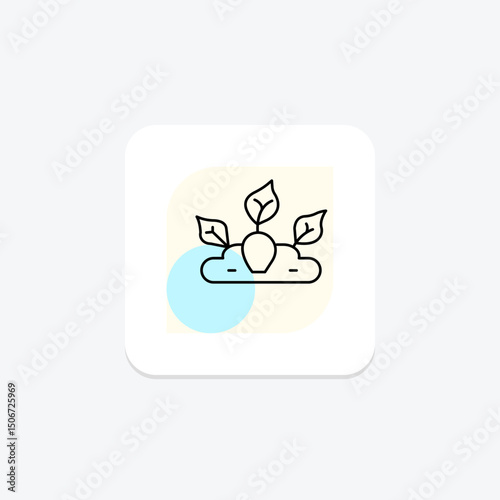 Veggie Patch With Labels, vector, pixel perfect, illustrator file