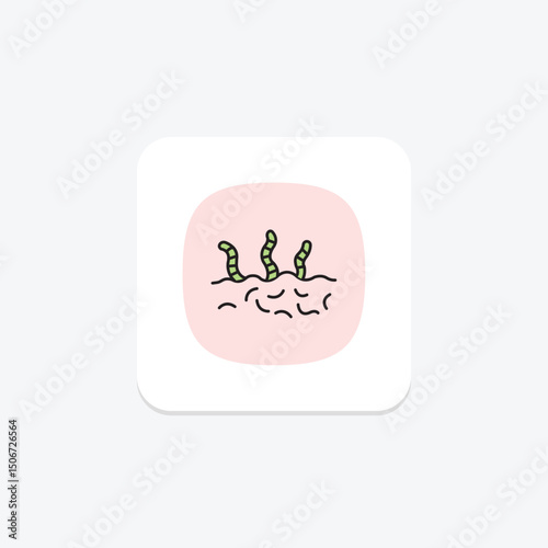 Soil With Worms, vector, pixel perfect, illustrator file