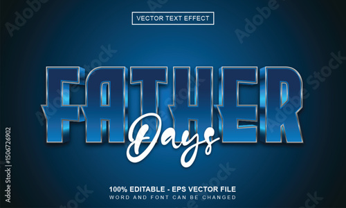 Father days text effect