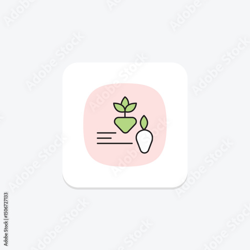 Farm To Table Icon, vector, pixel perfect, illustrator file