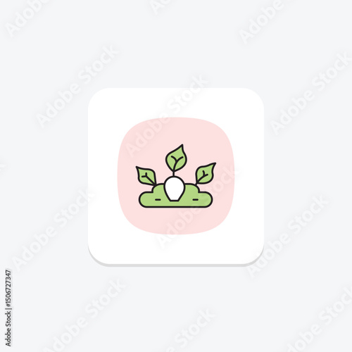 Veggie Patch With Labels, vector, pixel perfect, illustrator file