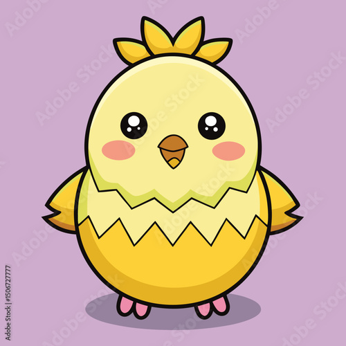 easter chick with egg