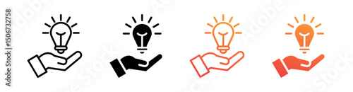 Solution Multi Style Icon Set Vector 