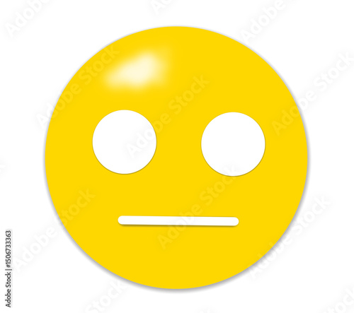Unhappy grumpy face transparent background