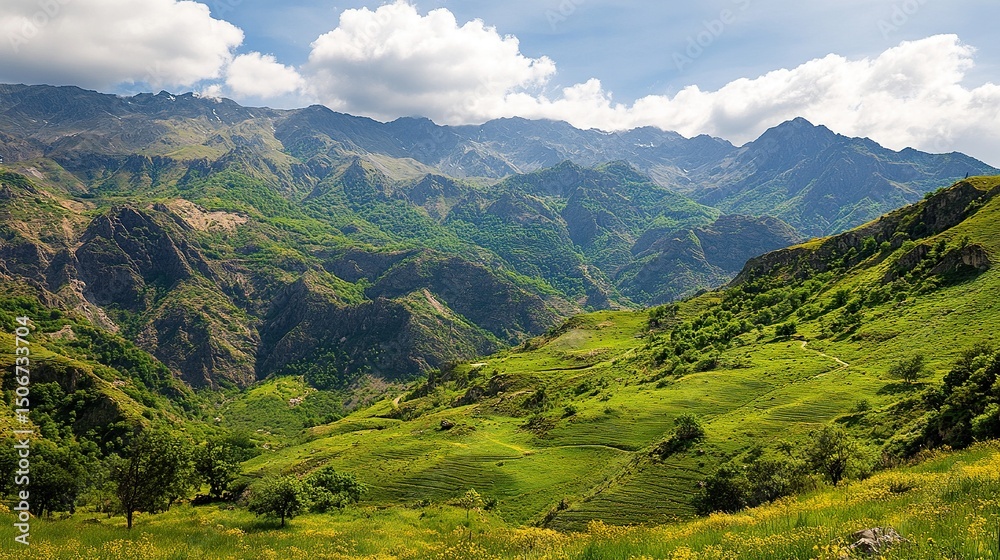 Fototapeta premium mountain landscape with mountains