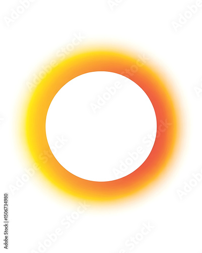 Abstract orange and yellow circle gradient background design element