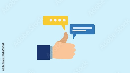 User rating interface symbolizing customer feedback, featuring animated stars, 2d animation with alpha matte