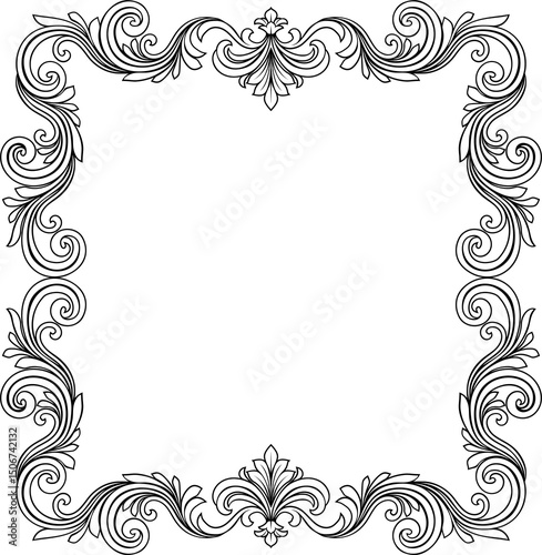 Filigree Heraldic Crest Mot...
