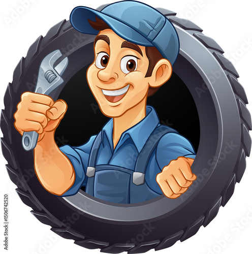Tyre Tire Car Service Mecha...