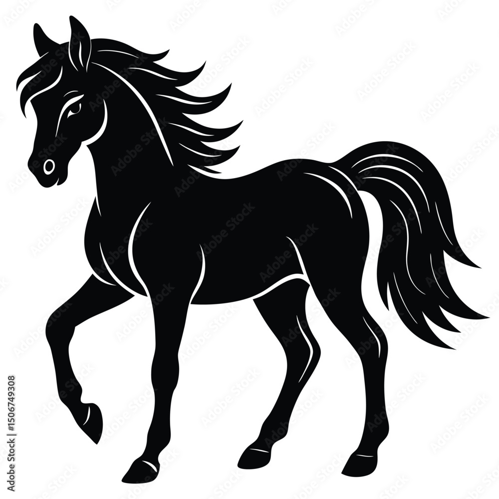 Obraz premium horse vector animal