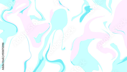 Abstract marble background with pastel pink and blue color swirls