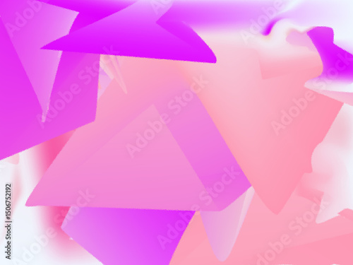 Abstract background with pink and purple triangles and geometric shapes