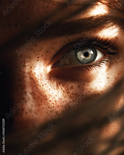 Hopeful Gaze A Close-Up of an Eye Reflecting Dreams and Aspirations
