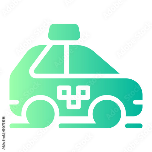 taxi gradient icon