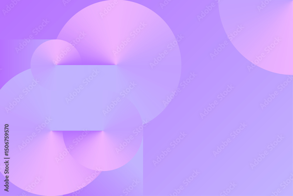 Obraz premium Abstract radial background with smooth spirals and light purple gradients forming soft circular shapes in a modern layout