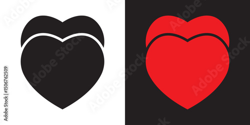 Heart icon. Vector illustration. EPS 10/AI
