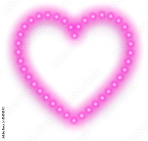 Pink Neon Heart