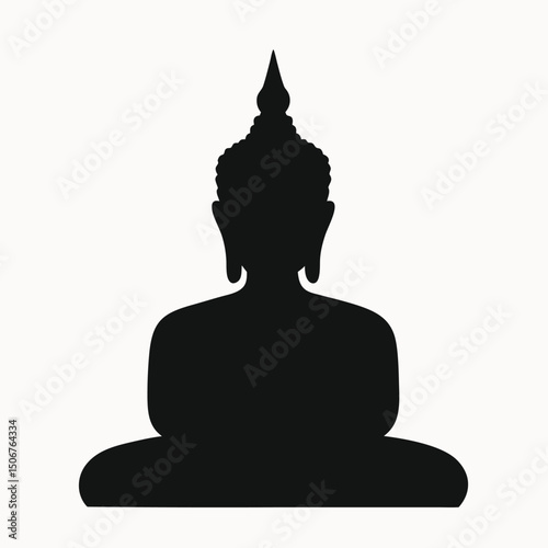 Serene Buddha Silhouette Meditation, Mindfulness, and Spiritual Peace