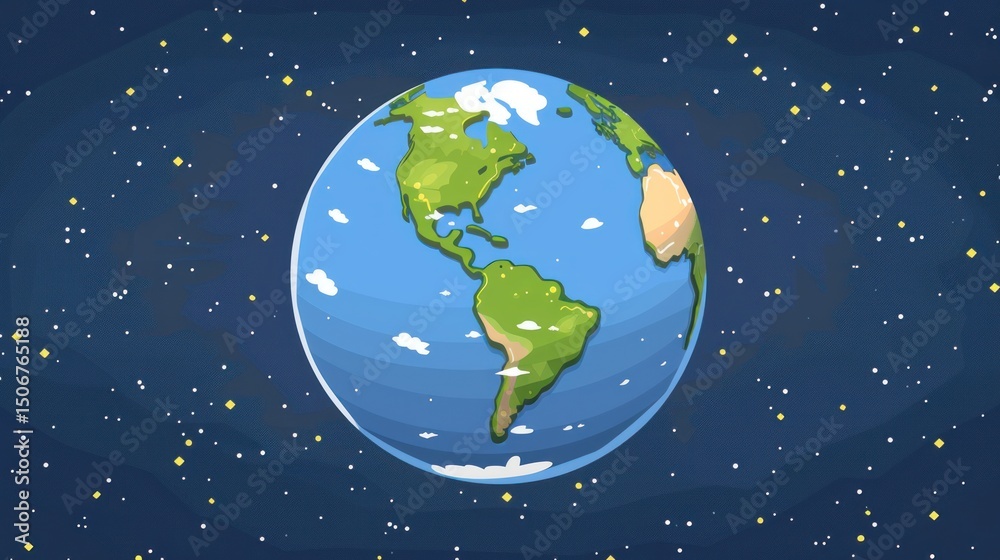 Fototapeta premium Earth in space