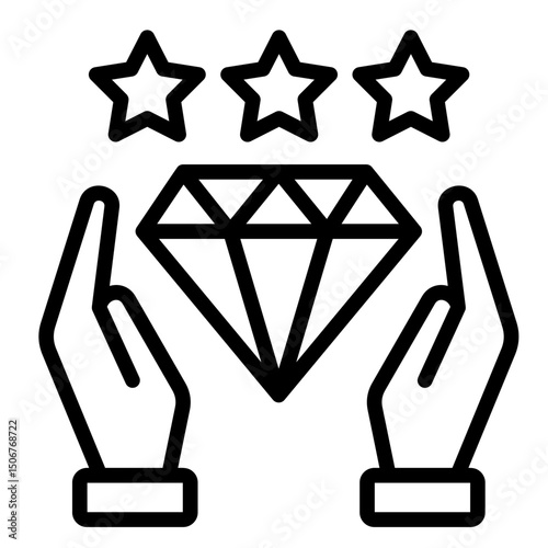 Value Proposition Review  Icon Element For Design	