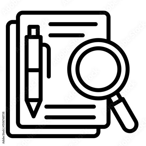 Executive Summary  Icon Element For Design	