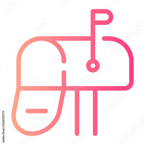mailbox gradient icon