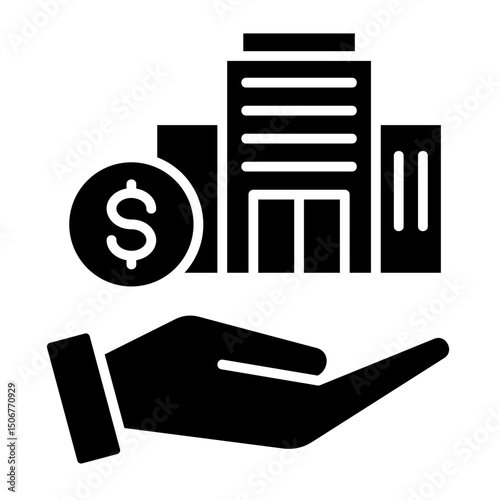 Company Valuation  Icon Element For Design	