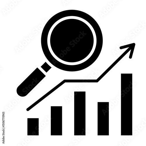 Trend Analysis  Icon Element For Design	