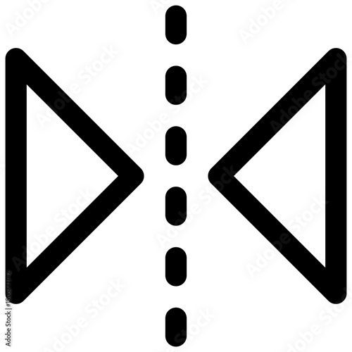Reflect. Editable stroke vector icon.