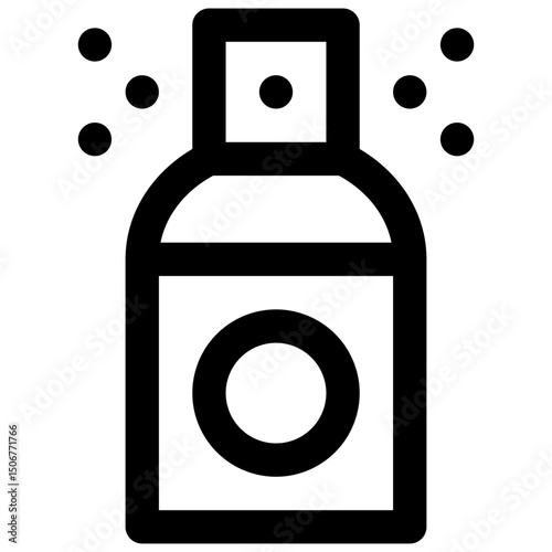 Symbol sprayer. Editable stroke vector icon.