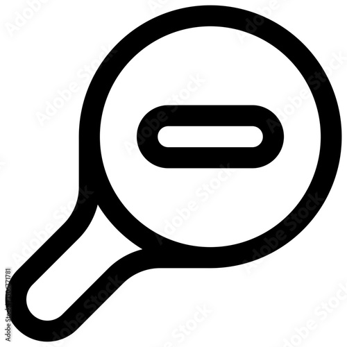 Zoom out. Editable stroke vector icon.