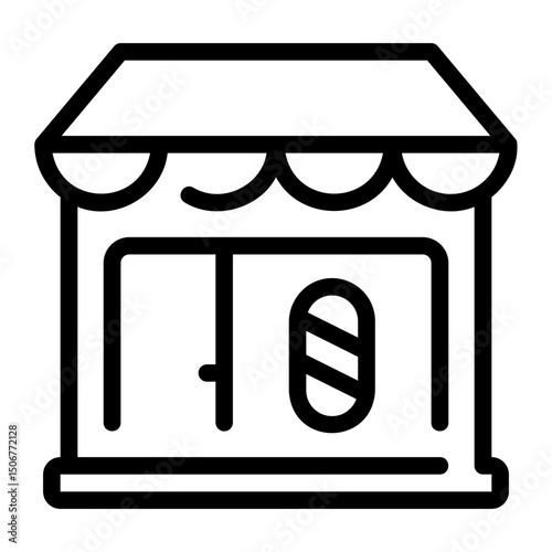 barbershop line icon