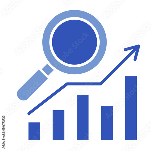 Trend Analysis  Icon Element For Design	