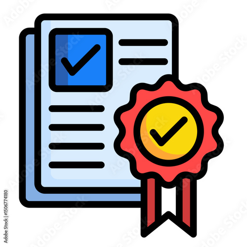 Quality Assurance  Icon Element For Design	