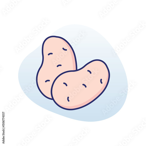 Potato Vector icon