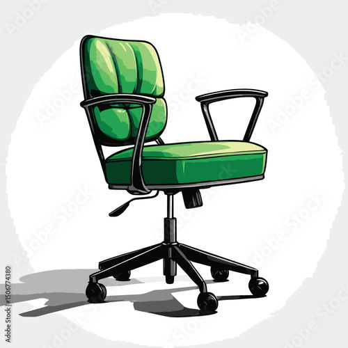 office chair illustration vector digital art