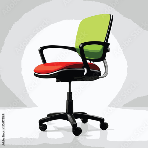 office chair illustration vector digital art