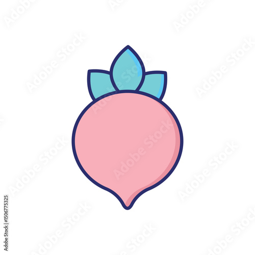 Beetroot  Vector icon